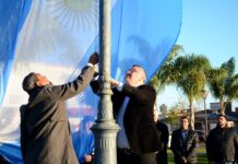 IZAMIENTO DEL PABELLÓN NACIONA